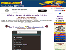 Tablet Screenshot of musica-llanera.com